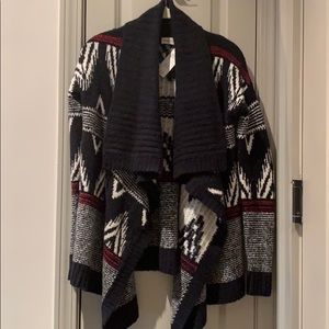 Abercrombie and Fitch patterned Blanket Cardigan S